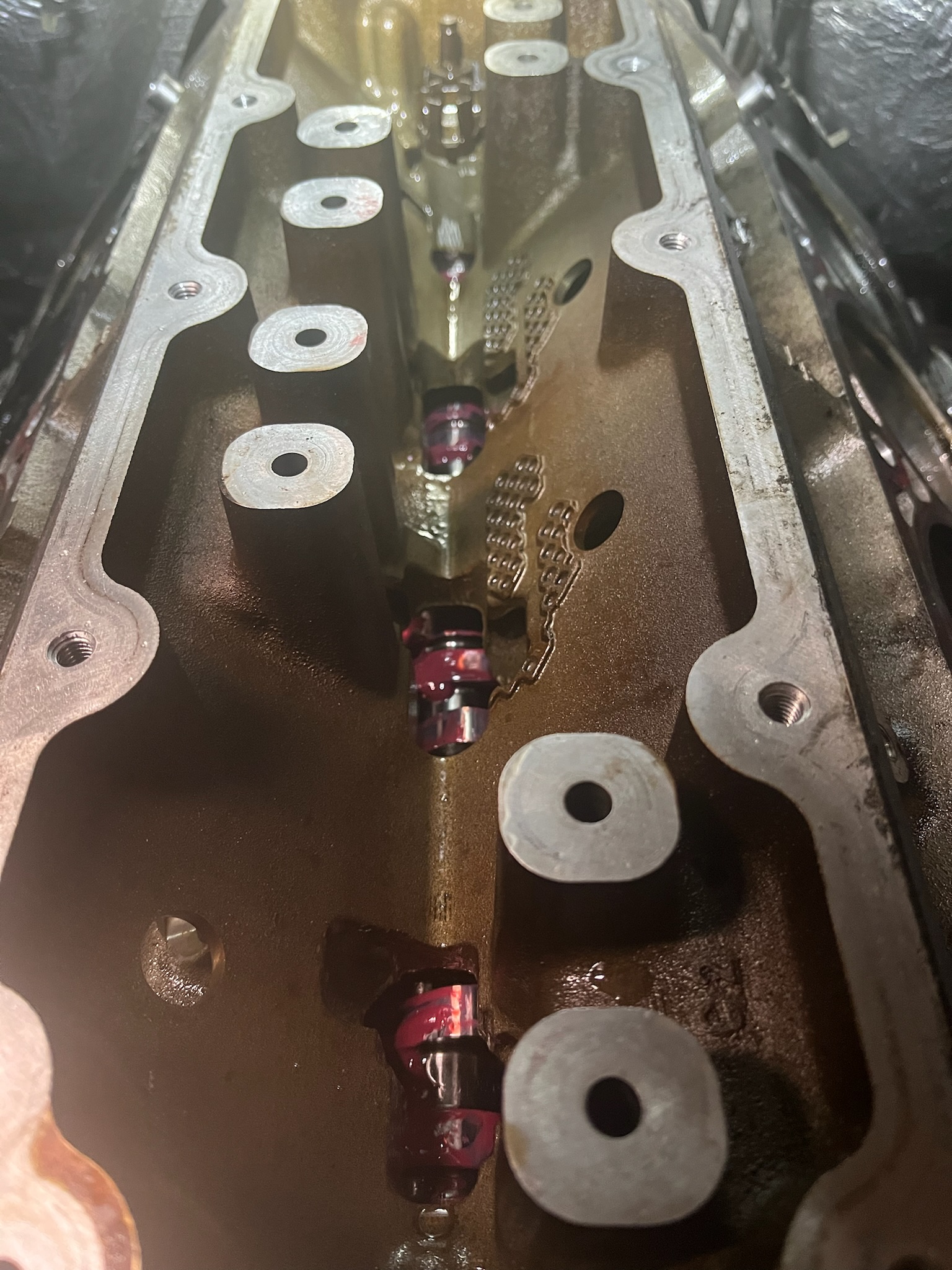 camshaft through top end